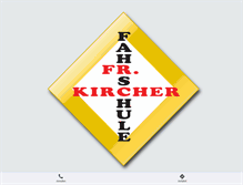 Tablet Screenshot of fahrschule-kircher.com